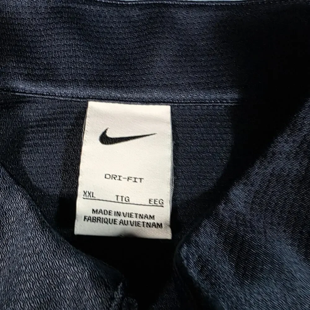 Nike Dri-FIT Men’s XXL 2XL Navy Blue 1/4 Zip Performance Pullover Long Sleeve